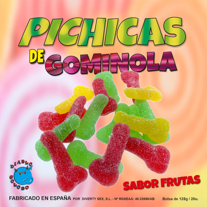 Diablo Goloso - Pichitas Gumminol Aux Fruits Avec Sucre
